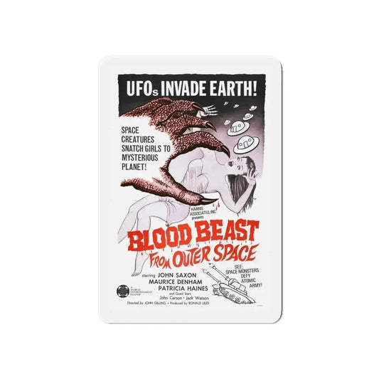 BLOOD BEAST FROM OUTER SPACE (THE NIGHT CALLER) 1965 Movie Poster - Refrigerator Magnet 6 Inch - The Sticker Space