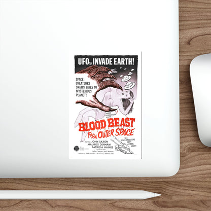 BLOOD BEAST FROM OUTER SPACE (THE NIGHT CALLER) 1965 Movie Poster STICKER Vinyl Die-Cut Decal-The Sticker Space