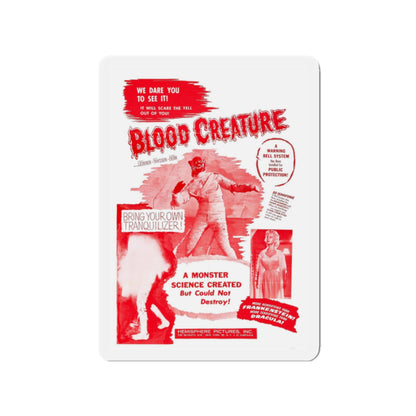 BLOOD CREATURE (TERROR IS A MAN) 1959 Movie Poster - Die-Cut Magnet-2" x 2"-The Sticker Space