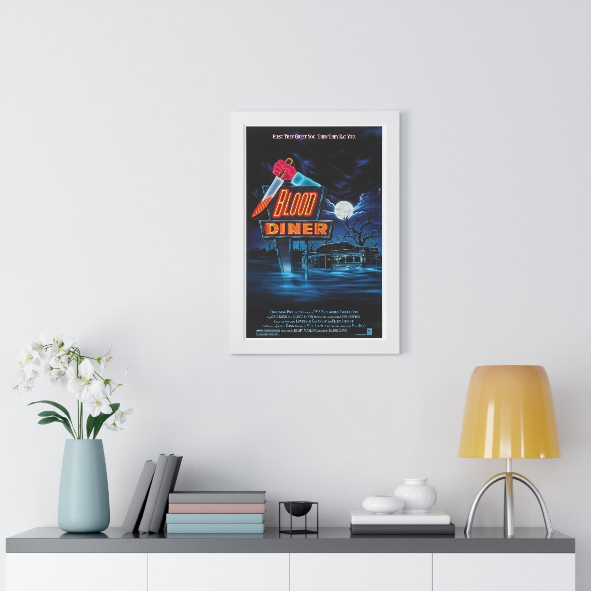 BLOOD DINER 1987 - Framed Movie Poster-The Sticker Space