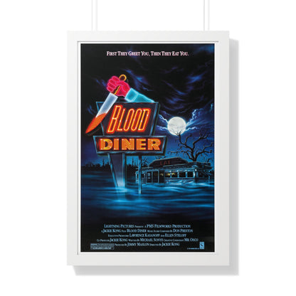 BLOOD DINER 1987 - Framed Movie Poster-20" x 30"-The Sticker Space