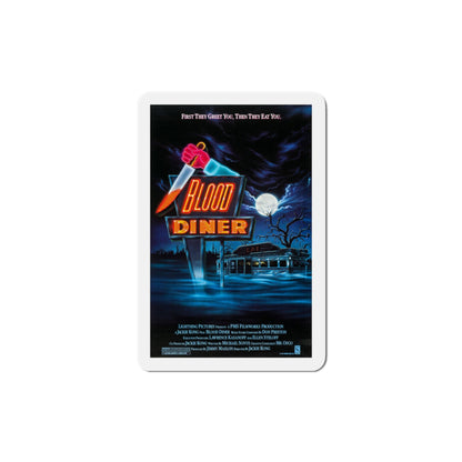 Blood Diner 1987 Movie Poster Die-Cut Magnet-4" x 4"-The Sticker Space