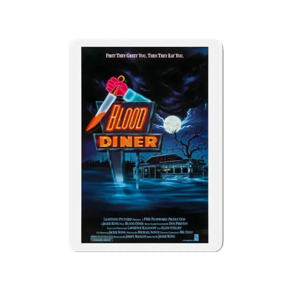 BLOOD DINER 1987 Movie Poster - Refrigerator Magnet - The Sticker Space