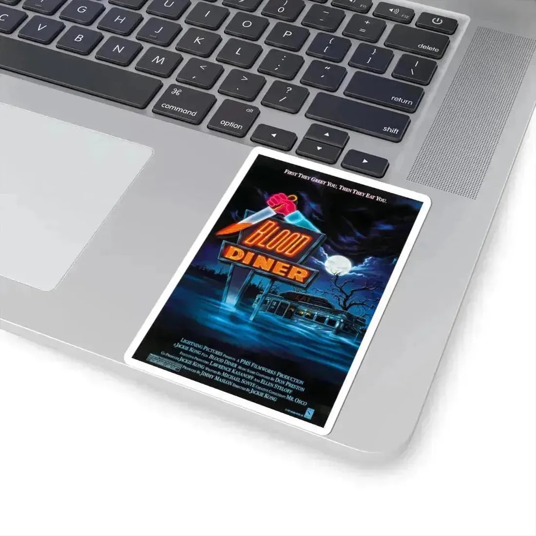 Blood Diner 1987 Movie Poster - STICKER Vinyl Kiss-Cut Decal - The Sticker Space