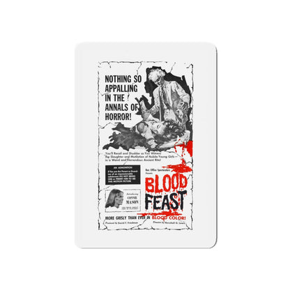 BLOOD FEAST 1963 Movie Poster - Die-Cut Magnet-5" x 5"-The Sticker Space