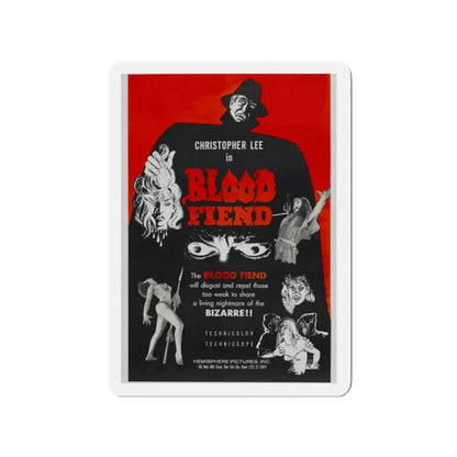 BLOOD FIEND 1967 Movie Poster - Refrigerator Magnet 2 Inch - The Sticker Space