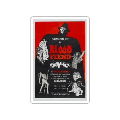 BLOOD FIEND 1967 Movie Poster STICKER Vinyl Die-Cut Decal 2 Inch - The Sticker Space