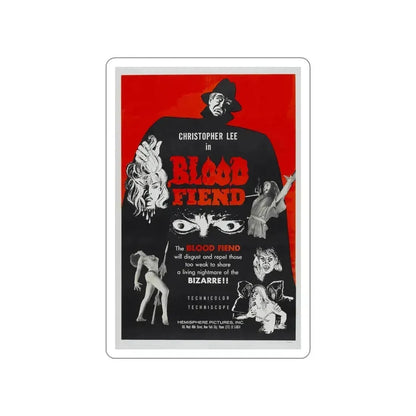BLOOD FIEND 1967 Movie Poster STICKER Vinyl Die-Cut Decal 5 Inch - The Sticker Space