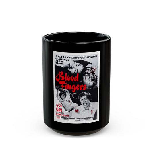 BLOOD FINGERS 1972 Movie Poster - Black Coffee Mug-15oz-The Sticker Space