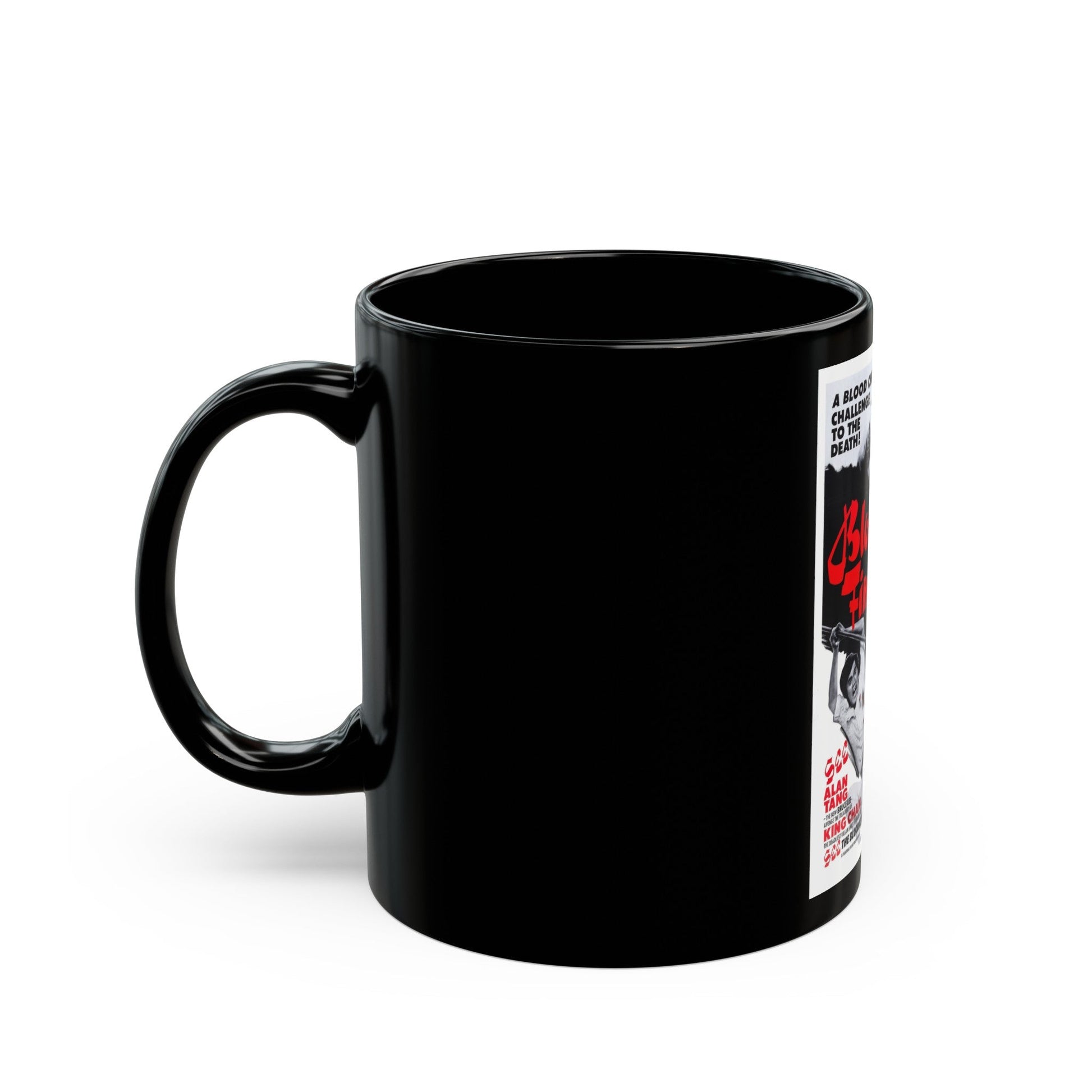 BLOOD FINGERS 1972 Movie Poster - Black Coffee Mug-The Sticker Space