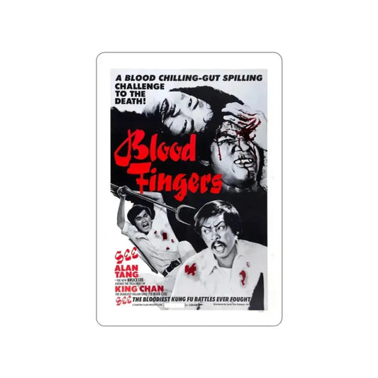 BLOOD FINGERS 1972 Movie Poster STICKER Vinyl Die-Cut Decal 2 Inch - The Sticker Space
