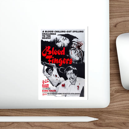 BLOOD FINGERS 1972 Movie Poster STICKER Vinyl Die-Cut Decal-The Sticker Space