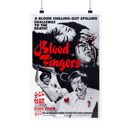 BLOOD FINGERS 1972 - Paper Movie Poster-12″ x 18″-The Sticker Space