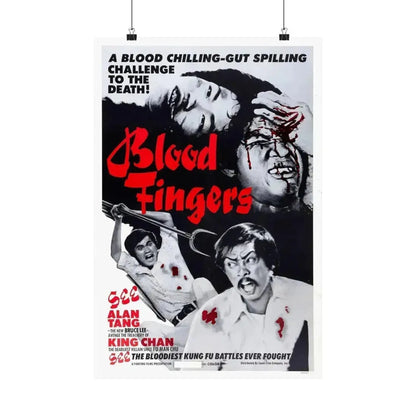 BLOOD FINGERS 1972 - Paper Movie Poster 16″ x 24″ Matte - The Sticker Space