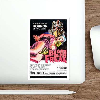 Blood Freak 1972 Movie Poster STICKER Vinyl Die-Cut Decal-The Sticker Space