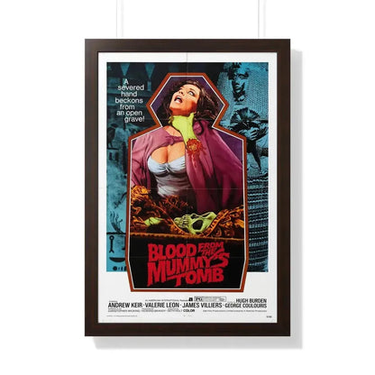 BLOOD FROM THE MUMMY'S TOMB 1971 - Framed Movie Poster 20" x 30" Walnut - The Sticker Space