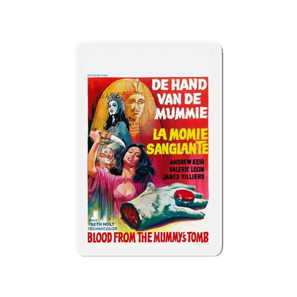 BLOOD FROM THE MUMMY'S TOMB (BELGIAN) 1971 Movie Poster - Refrigerator Magnet - The Sticker Space