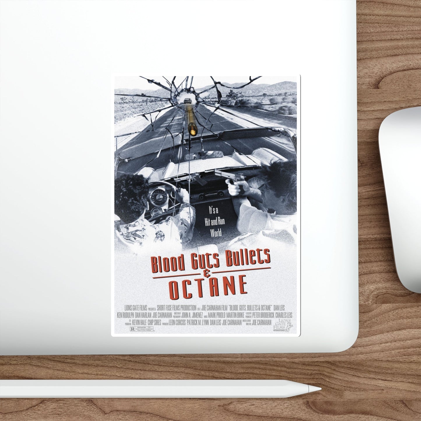 Blood Guts Bullets and Octane 1998 Movie Poster STICKER Vinyl Die-Cut Decal-The Sticker Space