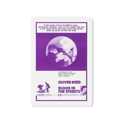 BLOOD IN THE STREETS 1973 Movie Poster - Refrigerator Magnet 3 Inch - The Sticker Space