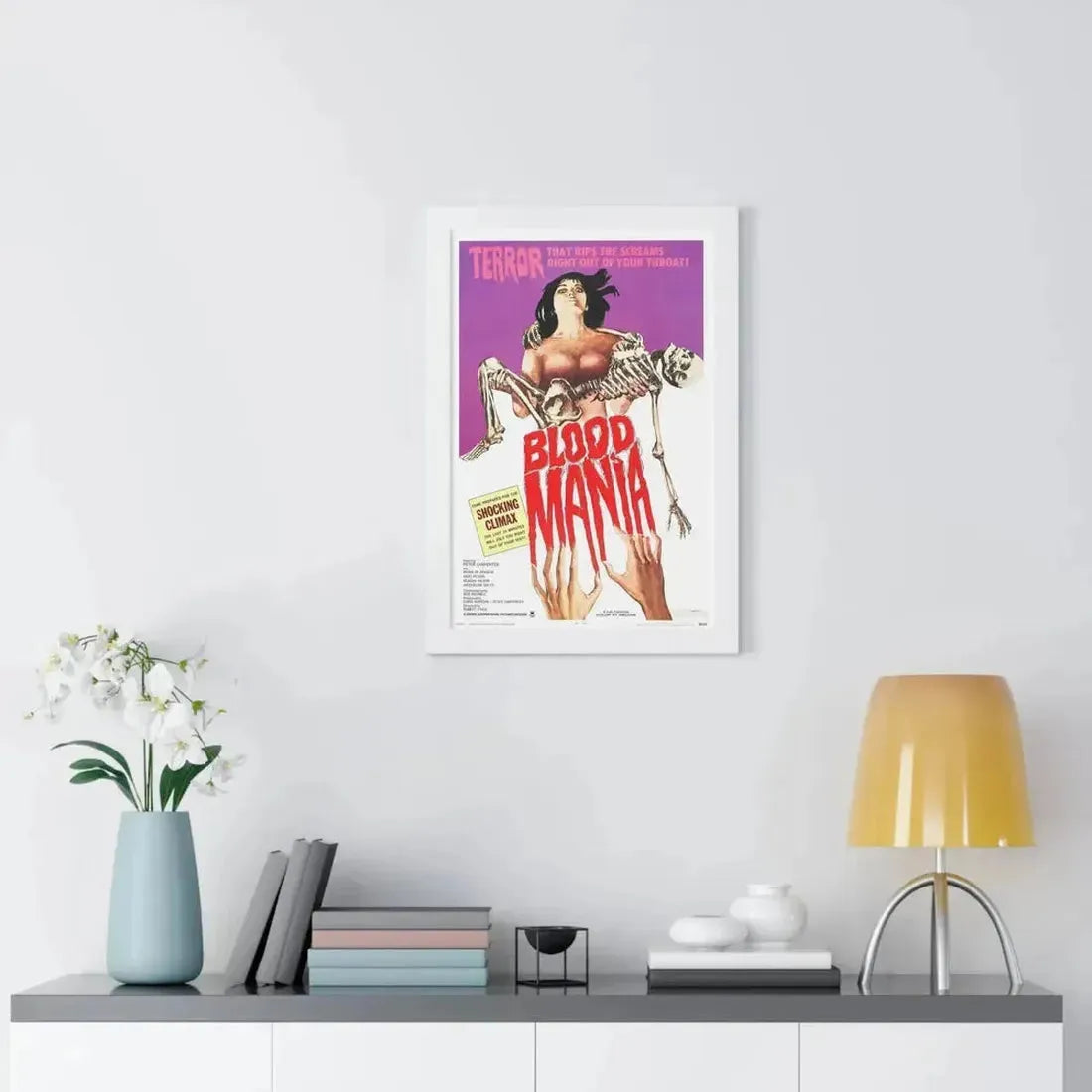 BLOOD MANIA 1970 - Framed Movie Poster - The Sticker Space