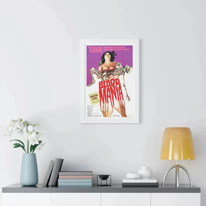 BLOOD MANIA 1970 - Framed Movie Poster - The Sticker Space
