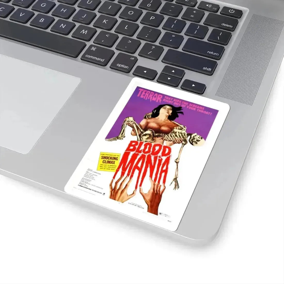 Blood Mania 1970 Movie Poster - STICKER Vinyl Kiss-Cut Decal - The Sticker Space