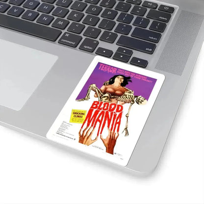 Blood Mania 1970 Movie Poster - STICKER Vinyl Kiss-Cut Decal - The Sticker Space