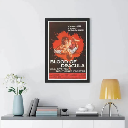 BLOOD OF DRACULA 1957 - Framed Movie Poster - The Sticker Space