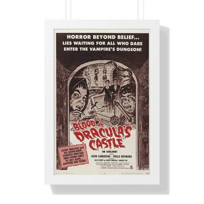 BLOOD OF DRACULA'S CASTLE 1969 - Framed Movie Poster-16″ x 24″-The Sticker Space