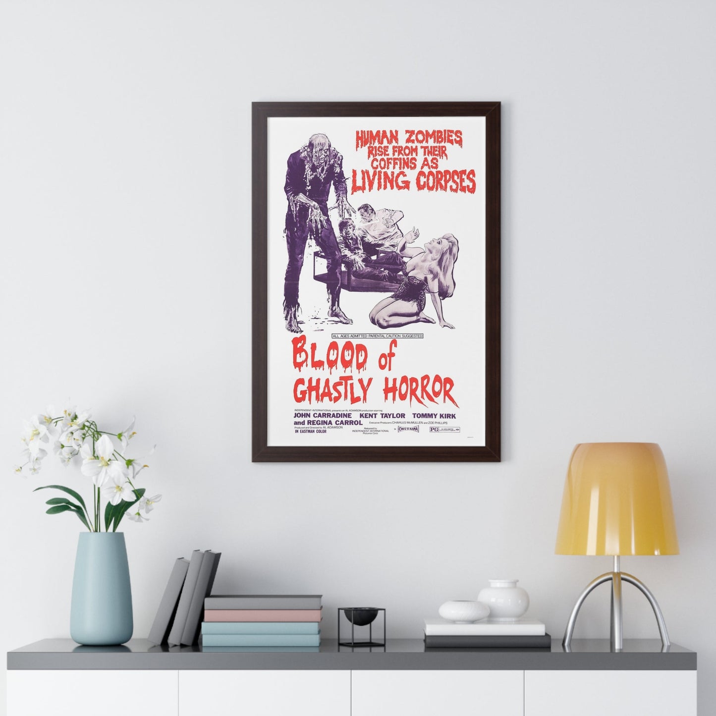 BLOOD OF GHASTLY HORROR 1971 - Framed Movie Poster-The Sticker Space