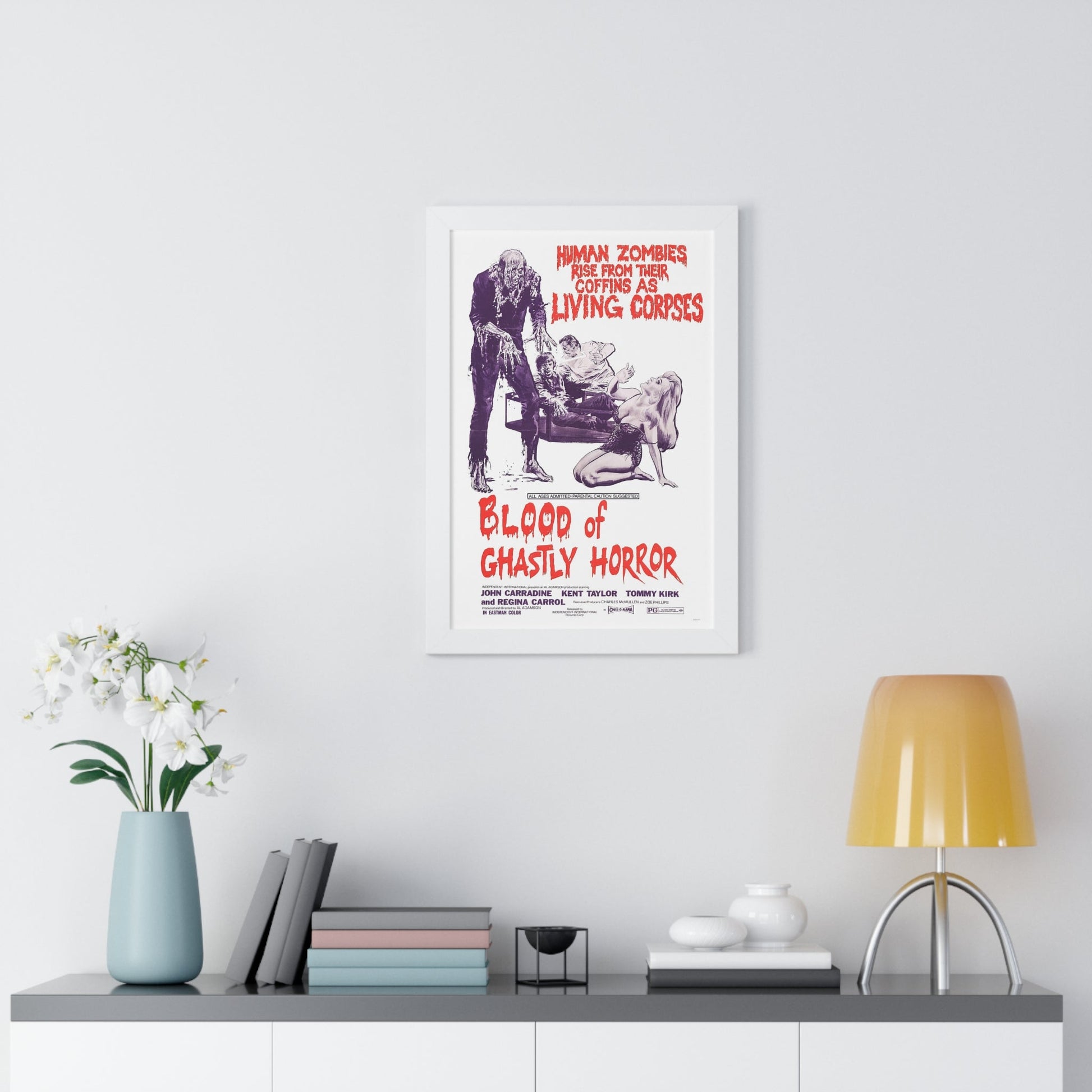 BLOOD OF GHASTLY HORROR 1971 - Framed Movie Poster-The Sticker Space