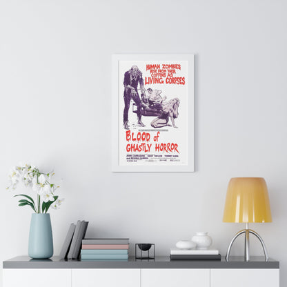 BLOOD OF GHASTLY HORROR 1971 - Framed Movie Poster-The Sticker Space