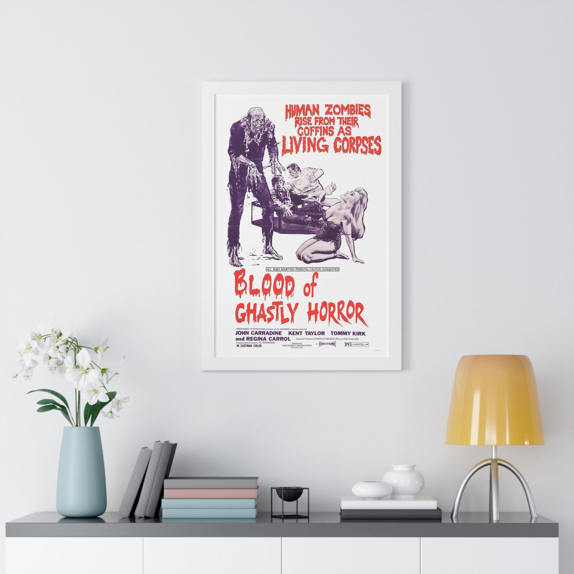 BLOOD OF GHASTLY HORROR 1971 - Framed Movie Poster-The Sticker Space