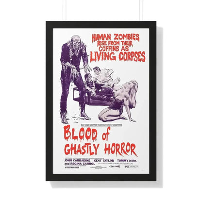 BLOOD OF GHASTLY HORROR 1971 - Framed Movie Poster - The Sticker Space