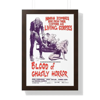 BLOOD OF GHASTLY HORROR 1971 - Framed Movie Poster - The Sticker Space