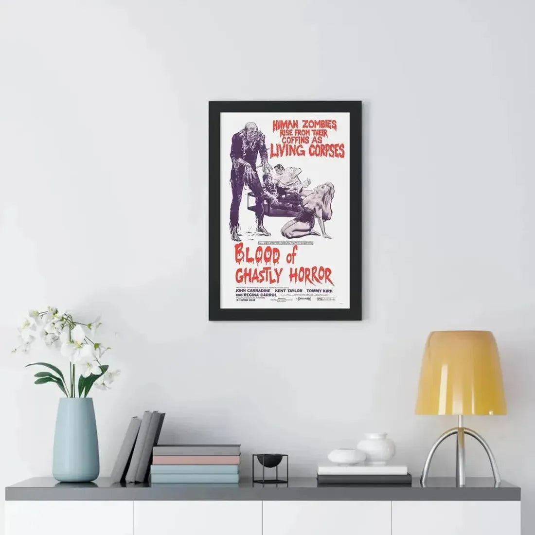 BLOOD OF GHASTLY HORROR 1971 - Framed Movie Poster - The Sticker Space