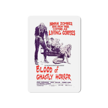 BLOOD OF GHASTLY HORROR 1971 Movie Poster - Die-Cut Magnet-5" x 5"-The Sticker Space