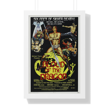 BLOOD OF THE DRAGON 1971 - Framed Movie Poster-16″ x 24″-The Sticker Space