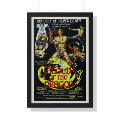 BLOOD OF THE DRAGON 1971 - Framed Movie Poster-20" x 30"-The Sticker Space