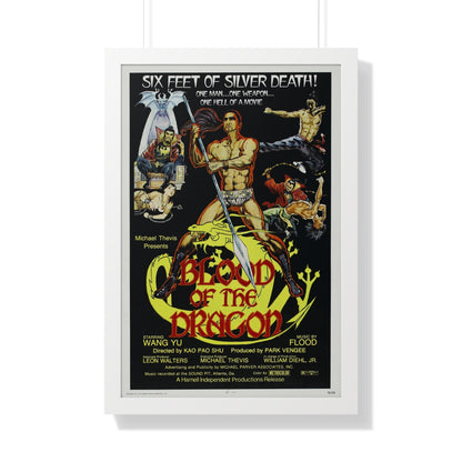 BLOOD OF THE DRAGON 1971 - Framed Movie Poster-20" x 30"-The Sticker Space