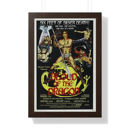 BLOOD OF THE DRAGON 1971 - Framed Movie Poster - The Sticker Space