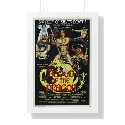 BLOOD OF THE DRAGON 1971 - Framed Movie Poster - The Sticker Space