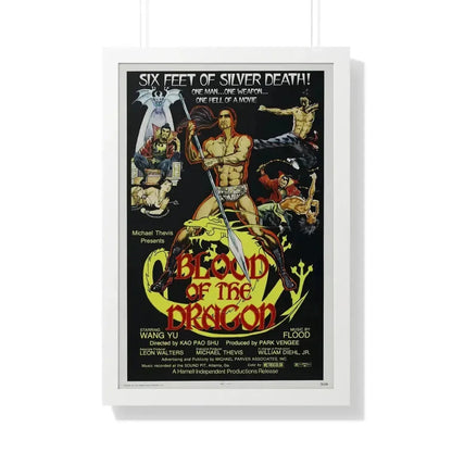 BLOOD OF THE DRAGON 1971 - Framed Movie Poster - The Sticker Space