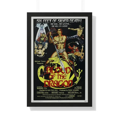 BLOOD OF THE DRAGON 1971 - Framed Movie Poster - The Sticker Space