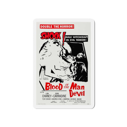 BLOOD OF THE MAN DEVIL (HOUSE OF THE BLACK DEATH) 1965 Movie Poster - Die-Cut Magnet-5" x 5"-The Sticker Space