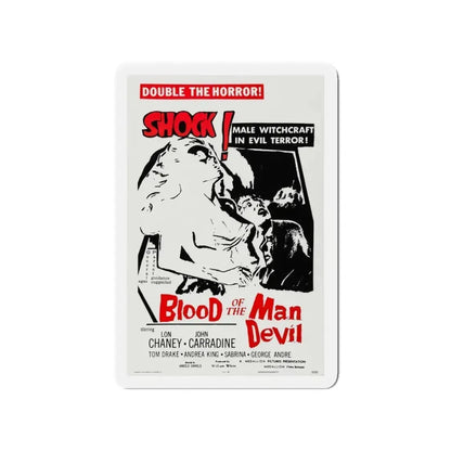 BLOOD OF THE MAN DEVIL (HOUSE OF THE BLACK DEATH) 1965 Movie Poster - Refrigerator Magnet - The Sticker Space