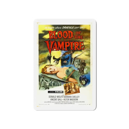 BLOOD OF THE VAMPIRE 1958 Movie Poster - Refrigerator Magnet 5 Inch - The Sticker Space