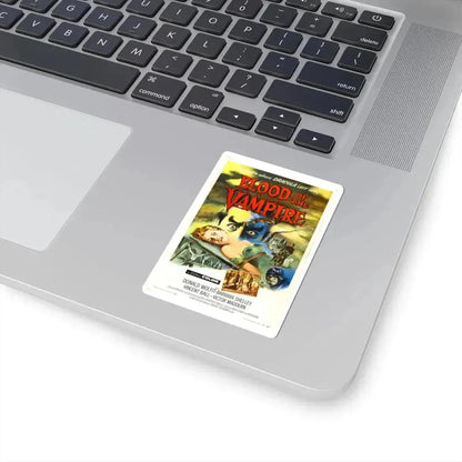 BLOOD OF THE VAMPIRE 1958 Movie Poster - STICKER Vinyl Kiss-Cut Decal - The Sticker Space