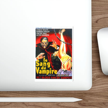 BLOOD OF THE VAMPIRE (BELGIAN) 1958 Movie Poster STICKER Vinyl Die-Cut Decal-The Sticker Space