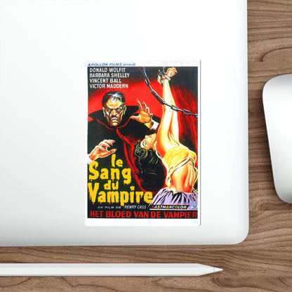 BLOOD OF THE VAMPIRE (BELGIAN) 1958 Movie Poster STICKER Vinyl Die-Cut Decal-The Sticker Space